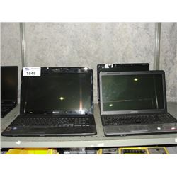 4 ASSORTED LAPTOP COMPUTERS - NO HARD DRIVES, NO OPERATING SYSTEMS, NO POWER CORDS