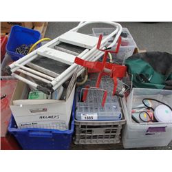 PALLET LOT OF ASSORTED TOOLS HARDWARE AND MISC