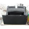 Image 2 : LARGE PALLET LOT OF BLACK LEATHERETTE LIVING ROOM FURNITURE (DAMAGE PRESENT)