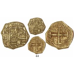 Bogota, Colombia, cob 2 escudos, Philip IV, assayer not visible (R, ca. 1654), from the Maravillas (