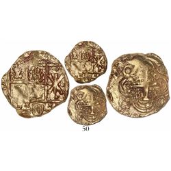 Bogota, Colombia, cob 2 escudos, (16)99, no assayer (Arce), from the 1715 Fleet.