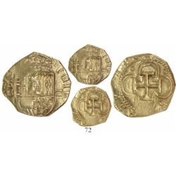 Seville, Spain, cob 2 escudos, Philip III, assayer B.