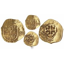 Seville, Spain, cob 2 escudos, Philip III, assayer not visible.