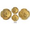 Image 1 : Potosi, Bolivia, 1/2 scudo, 1855FP, encapsulated NGC MS 65 (finest known in NGC census).