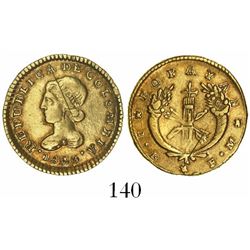 Popayan, Colombia, 1 escudo, 1825FM.