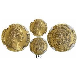 Great Britain (London, England), 1/4 guinea, George III, 1762, encapsulated NGC AU 53.