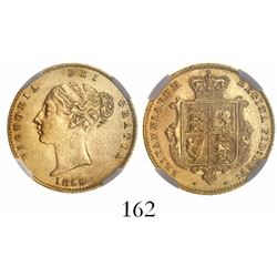 Great Britain (London, England), 1/2 sovereign, Victoria (young head), 1859, from the SS Pewabic (18