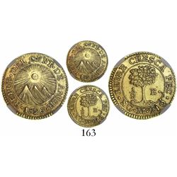 Guatemala, Central American Republic, 1/2 escudo, 1826M, encapsulated NGC AU 58.