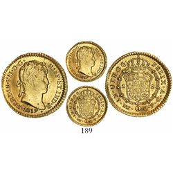 Lima, Peru, bust 1 escudo, Ferdinand VII, 1819JP.