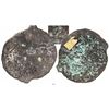 Image 1 : Silver "tumbaga" disk, 4989 grams, fineness 1750/2400, marked with serial number RLxxx, assayer B~Vo