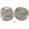 Image 1 : Potosi, Bolivia, cob 8 reales, 1619T, quadrants of cross transposed, Grade 1.