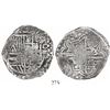 Image 1 : Potosi, Bolivia, cob 8 reales, (162)0T, upper half of shield transposed, Grade 1.