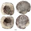Image 1 : Lot of 2 Potosi, Bolivia, cob 8 reales, Philip III, assayers not visible, both Grade 3 (9 and 8 poin