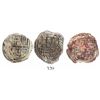 Image 1 : Lot of 3 Potosi, Bolivia, cob 2 reales, Philip III, assayers R and not visible, all Grade 1.