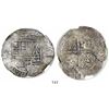Image 1 : Potosi, Bolivia, cob 8 reales, (1650-1)O, with arms countermark on cross, encapsulated NGC Genuine /