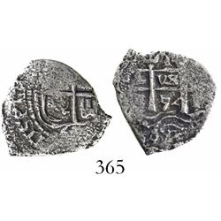 Potosi, Bolivia, cob 1 real, 1654E.