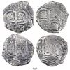 Image 1 : Lot of 2 Potosi, Bolivia, cob 8 reales, 1679V, both with assayer at upper left.