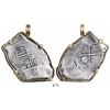 Image 1 : Mexico City, Mexico, cob 8 reales, Charles II, assayer not visible, mounted in 14K pendant-bezel, ex