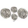 Image 1 : Lima, Peru, 1/4 real, Philip II, assayer R to left (Rincon), legend beginning on crowned-I side, oth