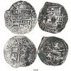 Image 1 : Lot of 2 Potosi, Bolivia, cob 8 reales, Philip III, assayer R (curved leg).