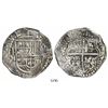Image 1 : Potosi, Bolivia, cob 8 reales, Philip III, assayer M/Q, quadrants of cross transposed, rare.