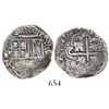 Image 1 : Potosi, Bolivia, cob 2 reales, 1647TR, extremely rare.