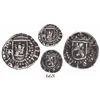 Image 1 : Potosi, Bolivia, cob 1/4 real, Philip II, assayer B to left (2nd period), mintmark P to right, rare.