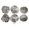 Image 1 : Lot of 3 Potosi, Bolivia, cob 1R, 1652E transitionals, McLean Types II (two) and V (one).
