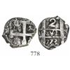 Image 1 : Potosi, Bolivia, cob 2 reales, 1773(V-Y), rare final date.