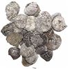 Image 1 : Large lot of 30 Potosi, Bolivia, cob 1R, Philip IV through Charles III, various dates (all visible).