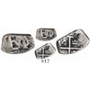 Image 1 : Bogota, Colombia, cob 1/2 real, 163(?), quadrants of cross transposed, rare.