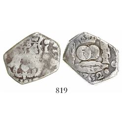 Guatemala, cob 4 reales, (1)752J.