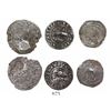 Image 1 : Lot of 3 Panama(?) "C" and "P" countermarks on Spanish Ferdinand-Isabel 1R (one) and 1/2R (2), rare.