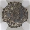 Image 2 : Quito, Ecuador, 1/4 real, 1862GJ, encapsulated NGC AU 58, extremely rare, finest known in NGC census