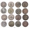Image 1 : Lot of 8 Quito, Ecuador, 1/4R, various dates: 1849GJ, 1851GJ (3), 1852GJ (2) and 1855GJ (2).