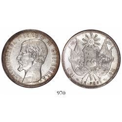 Guatemala, 1 peso, 1859, Carrera.