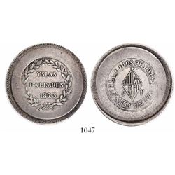 Majorca, Spain (Balearic Islands), 5 pesetas, Ferdinand VII, 1823.