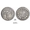 Image 1 : Caracas, Venezuela, 1/4 real, 1830, variety with cornucopia above 8.