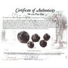 Image 2 : Lot of 5 iron cannonballs of various sizes, professionally conserved.  1715 Fleet