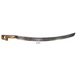 Spanish colonial machete, 1700s.