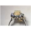 Image 2 : St Silver Opal & Sapphire Ring MSRP $638
