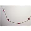 Image 2 : 10K White Gold Ruby Necklace MSRP $2550