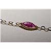 Image 3 : 10K White Gold Ruby Necklace MSRP $2550