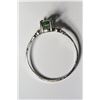 Image 2 : 14kt Gold Emerald & Diamond Ring MSRP $1050