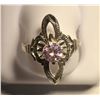 Image 1 : St Silver Pink CZ Ring