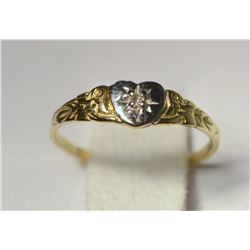 10kt Gold Diamond Baby Ring