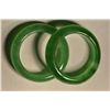Image 1 : Pair of  Jade Hardstone Rings