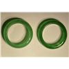 Image 2 : Pair of  Jade Hardstone Rings