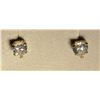 Image 1 : 9K Gold Cubic Zirconia Heart-shaped Earrings
