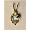 Image 1 : 10kt Gold Aquamarine Pendant